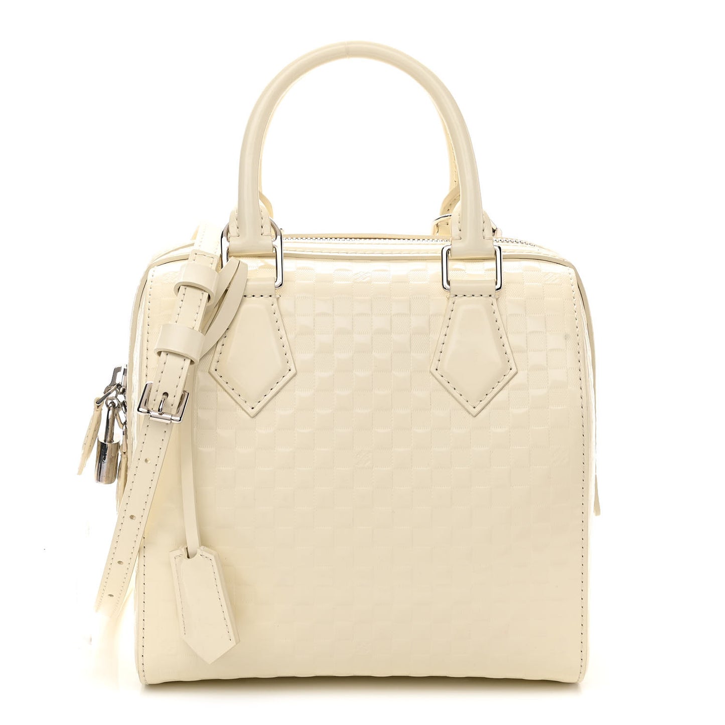 Damier Facette Speedy Cube MM Creme
