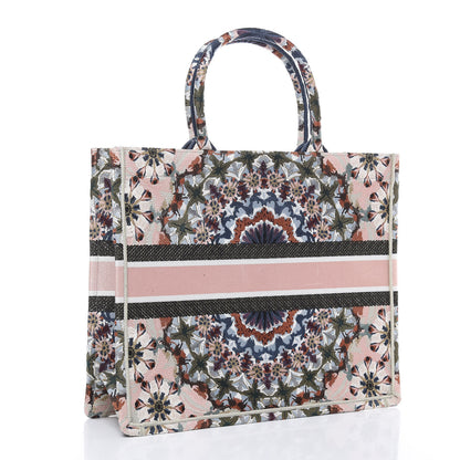 Christian Dior Canvas Embroidered Kaleidioroscopic Book Tote 3 of 12