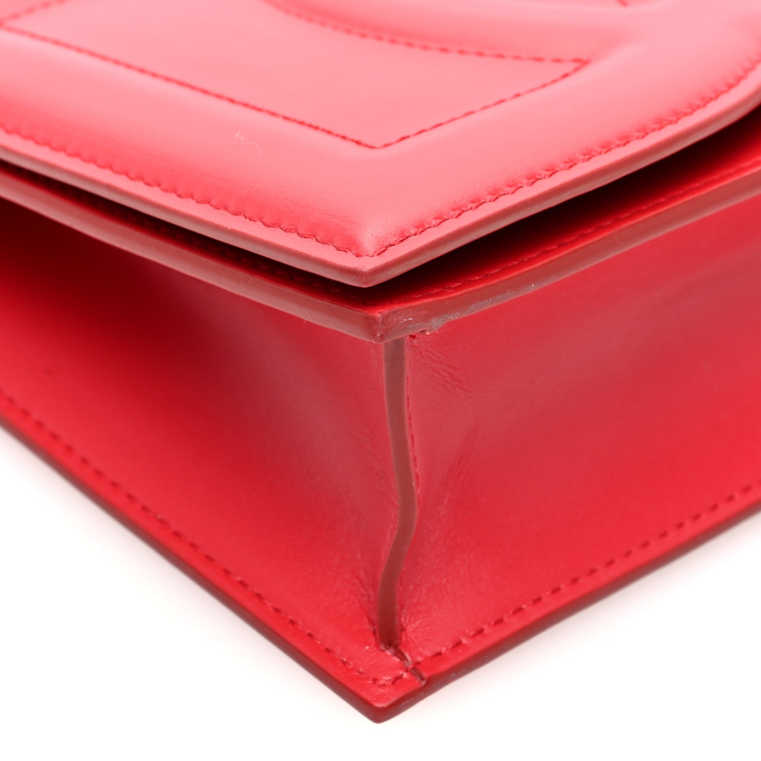 Dolce & Gabbana Calfskin DG Logo Flap Crossbody Bag Red 8 of 10