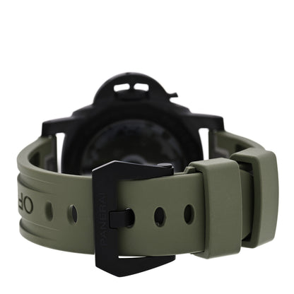 Panerai Carbon Rubber 40mm Luminor Quaranta Carbotech Automatic Watch Green PAM01526 4 of 5