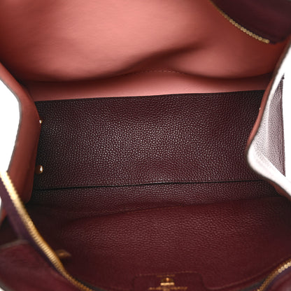 Salvatore Ferragamo Hammered Calfskin Double Handle Small Amy Tote Red 5 of 8