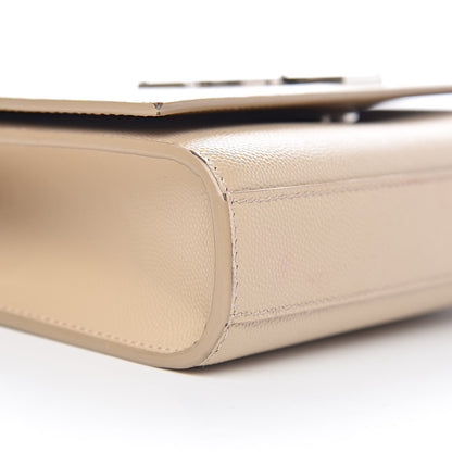 Saint Laurent Grain De Poudre Small Monogram Kate Satchel Nude Powder 10 of 14