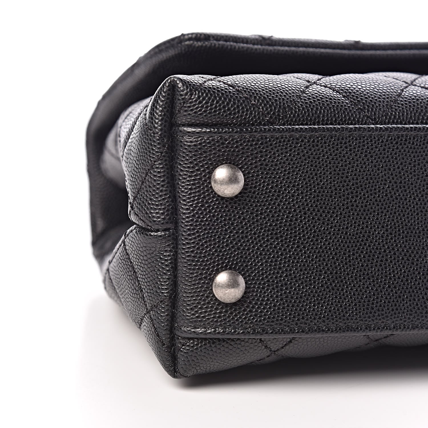 Chanel Caviar Lizard Quilted Mini Coco Handle Flap Black 5 of 9