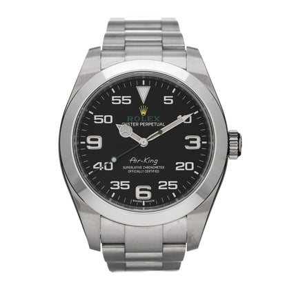 Rolex Stainless Steel 40mm Air-King Oyster Perpetual Watch Black 116900 1 of 5