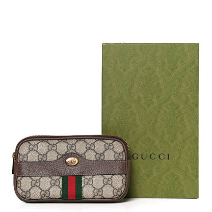 Gucci GG Supreme Monogram Web Ophidia Belted iPhone Case 85 34 Dark Brown 12 of 12