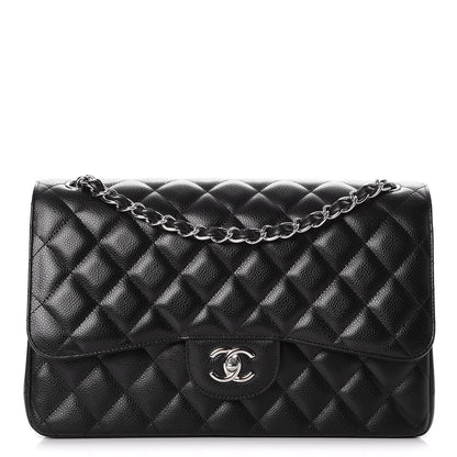 Chanel Caviar Quilted Jumbo Double Flap Black 1 of 8