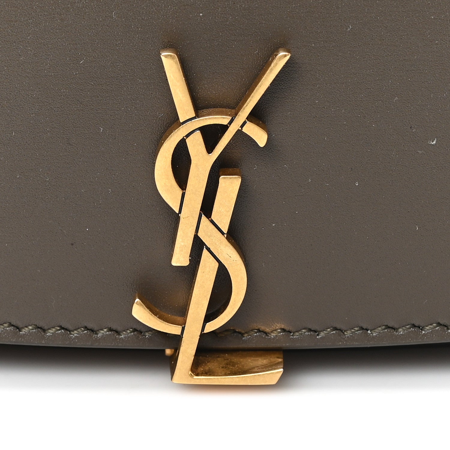 Saint Laurent Box Calfskin Mini Voltaire Shoulder Bag Deep Musk 8 of 10