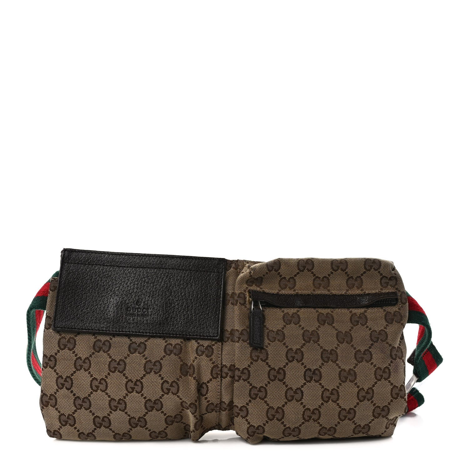 Gucci Monogram Web Belt Bag Dark Brown 1 of 11
