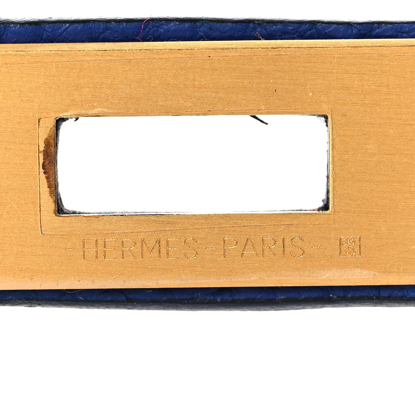 Togo Horseshoe Kelly Retourne 25 Bleu Electrique Bordeaux