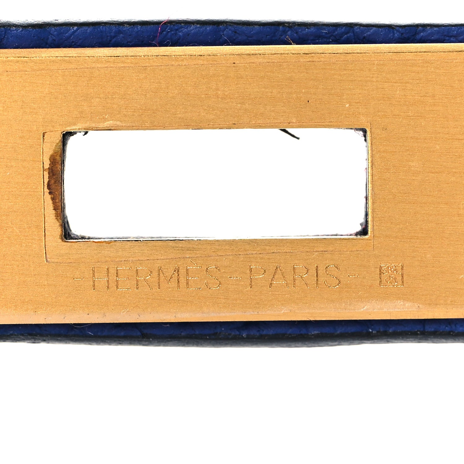 Hermes Togo Horseshoe Kelly Retourne 25 Bleu Electrique Bordeaux 31 of 38