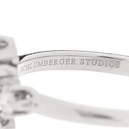 Tiffany Platinum Diamond Schlumberger Lynn Ring 54 6.75 5 of 6