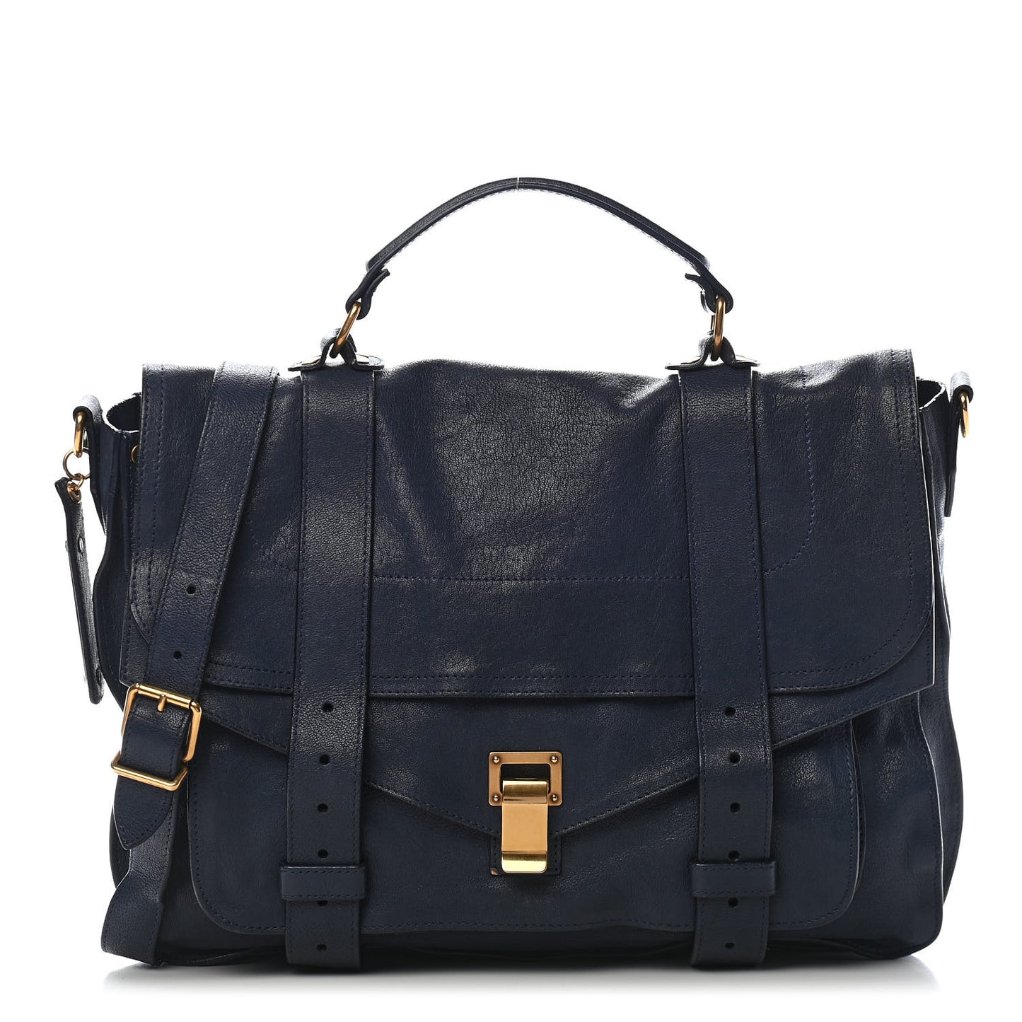 Lambskin Large PS1 Satchel Midnight