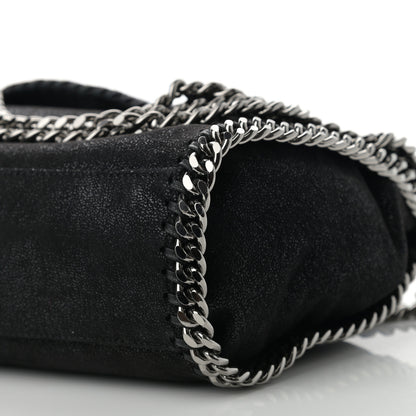 Stella McCartney Shaggy Deer Mini Falabella Fold Over Tote Black 9 of 9