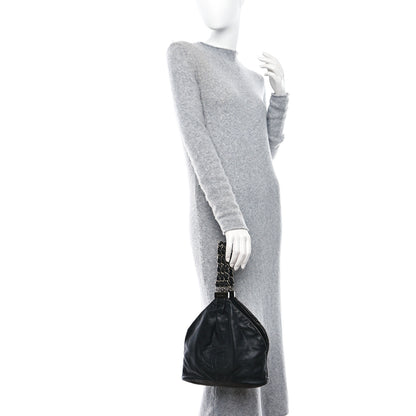 Chanel Lambskin Mini Rock and Chain Hobo Black 2 of 9