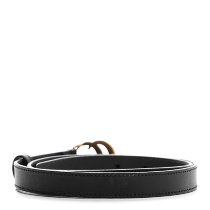Gucci Calfskin Double G 20mm Belt 80 32 Black 2 of 5