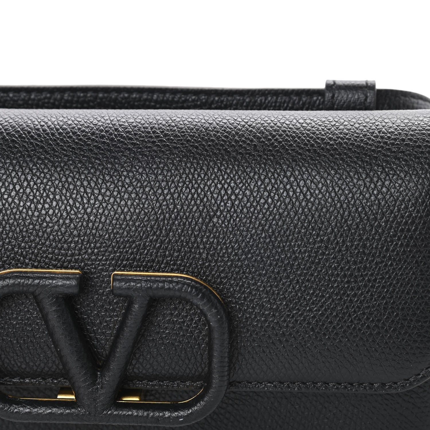 Valentino Garavani Grained Calfskin VSling Belt Bag Black 12 of 13