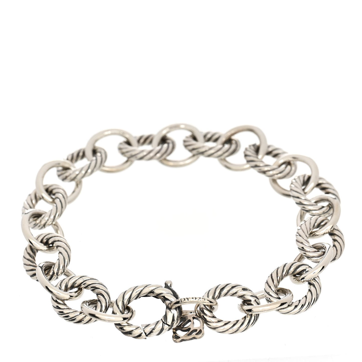 Sterling Silver 10mm Medium Oval Link Bracelet