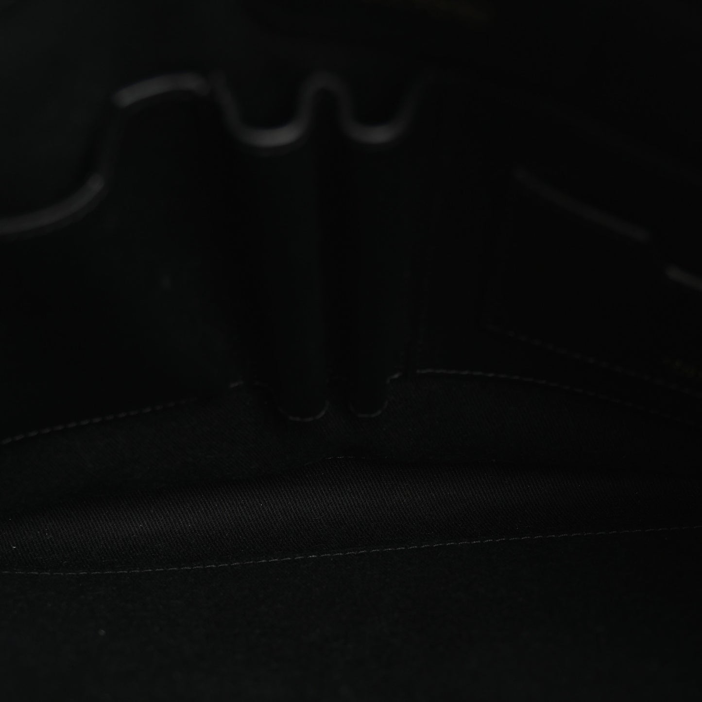 Calfskin Portfolio Clutch With Handle Black