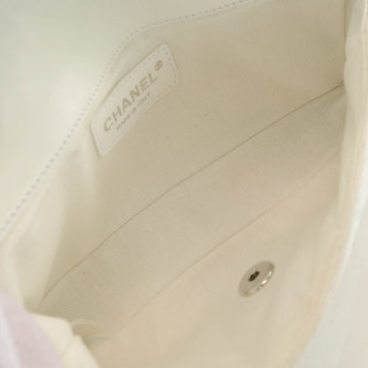 Chanel Lambskin Quilted Madison Chain Trim East West Flap White 9 of 9