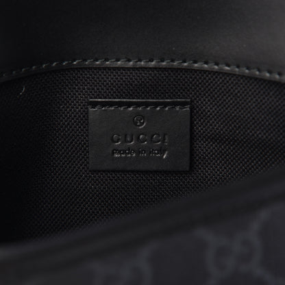 Gucci GG Supreme Monogram Web Slim Belt Bag Black Grey 6 of 10