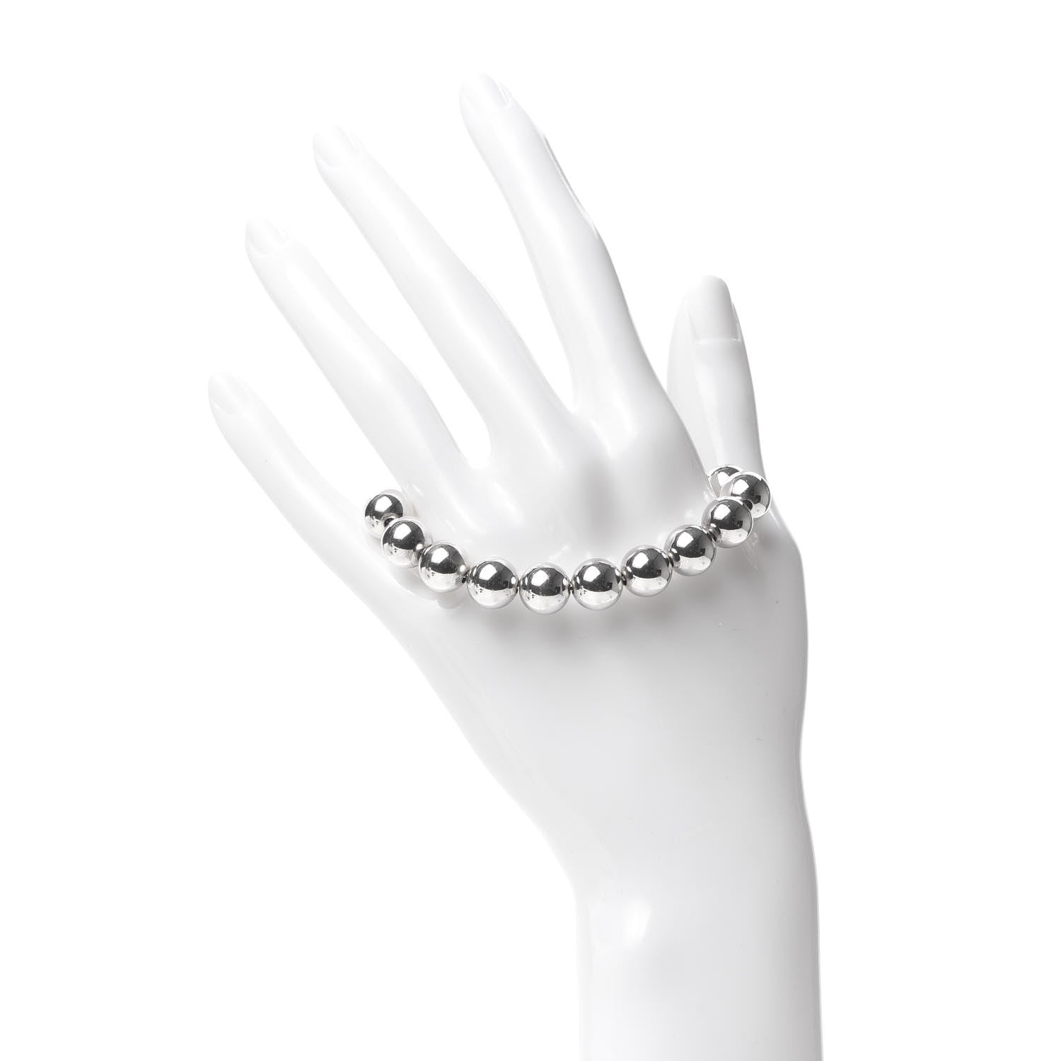 Tiffany Sterling Silver 10mm HardWear Ball Bracelet 2 of 4