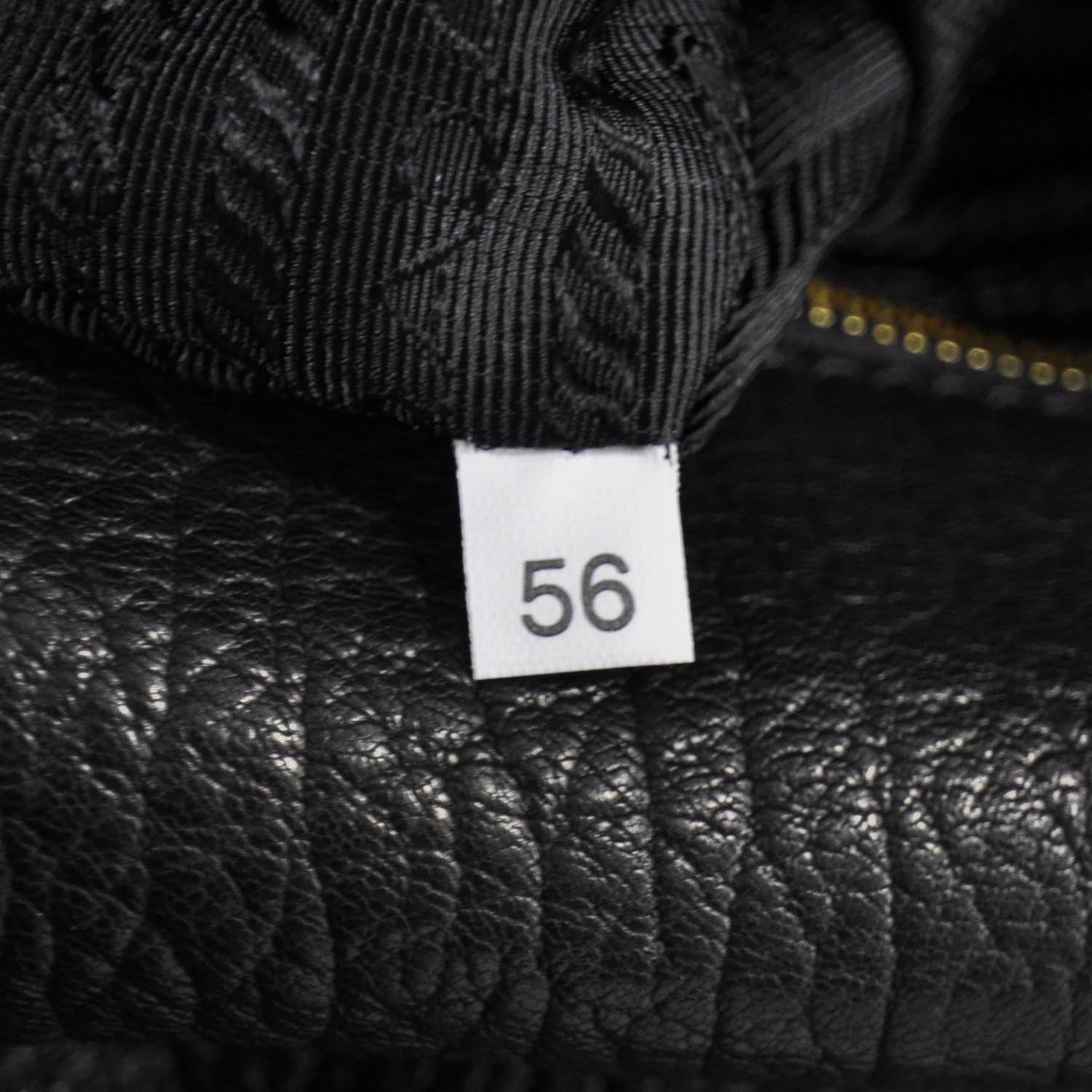 Prada Cervo Deerskin Messenger Bag Nero Black 8 of 9