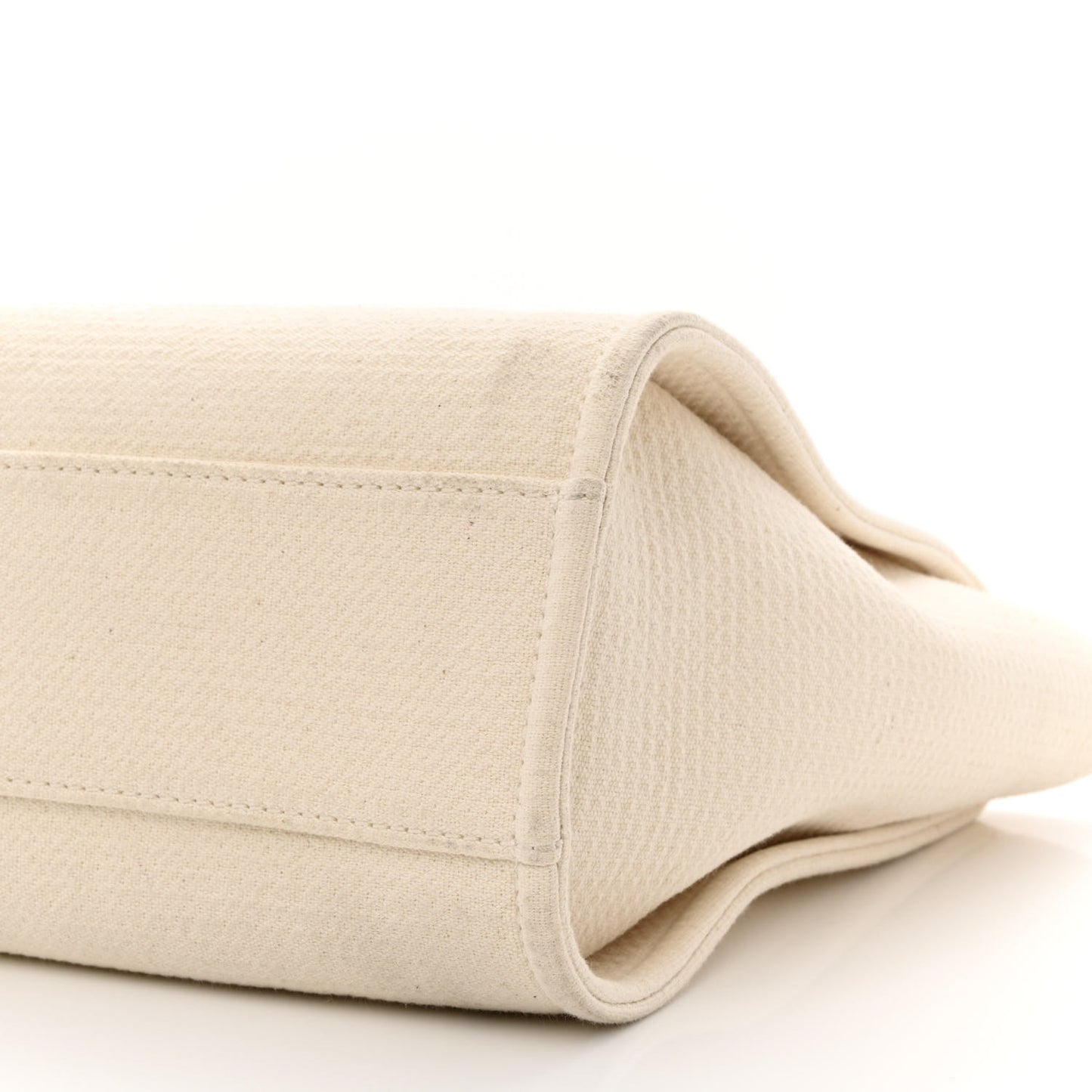 Mixed Fibers Small Deauville Tote White