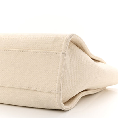 Chanel Mixed Fibers Small Deauville Tote White 12 of 14