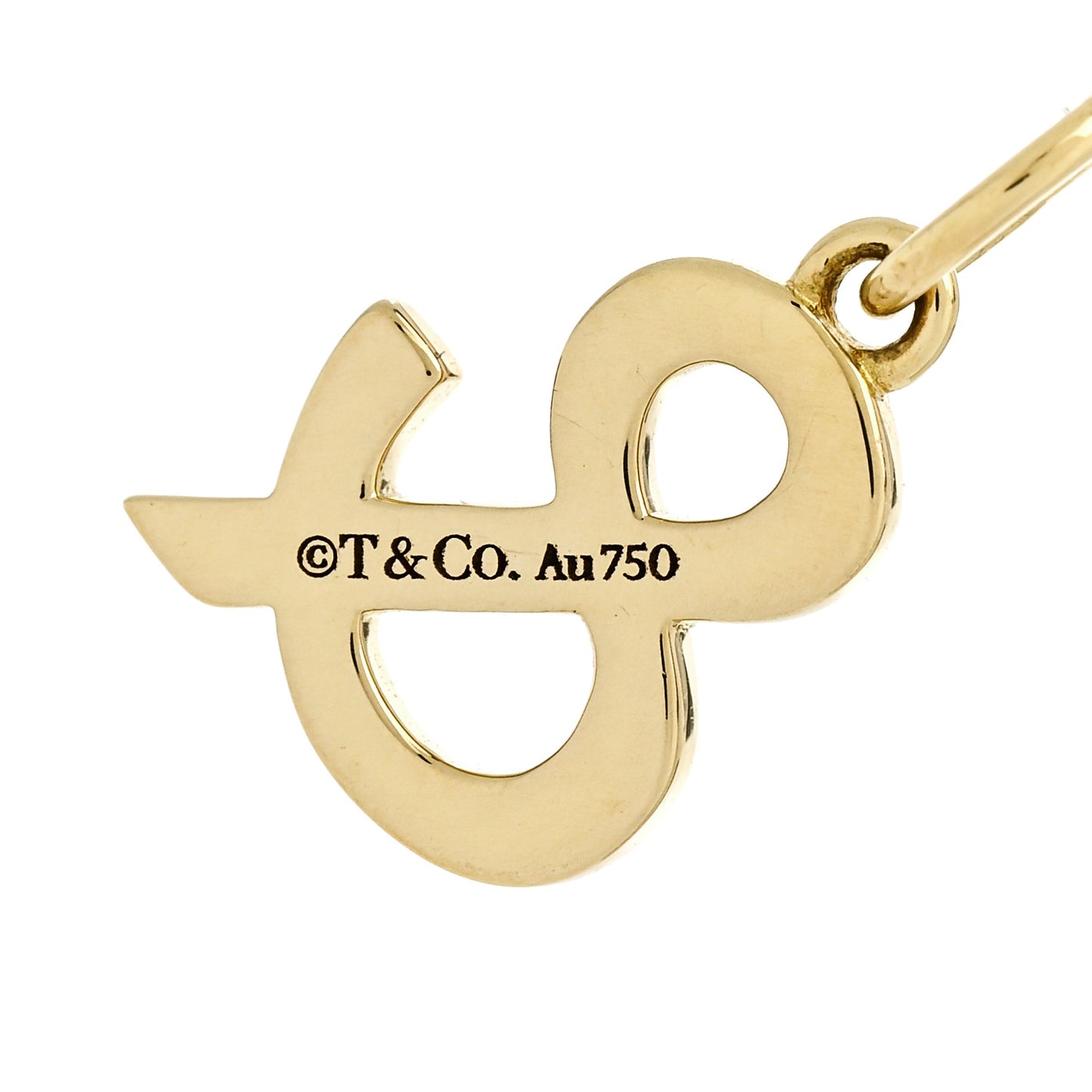 18K Yellow Gold Ampersand Pendant