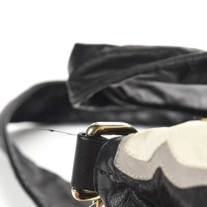 Gucci Leather Large Hysteria Top Handle Bag Black Yellow 12 of 13