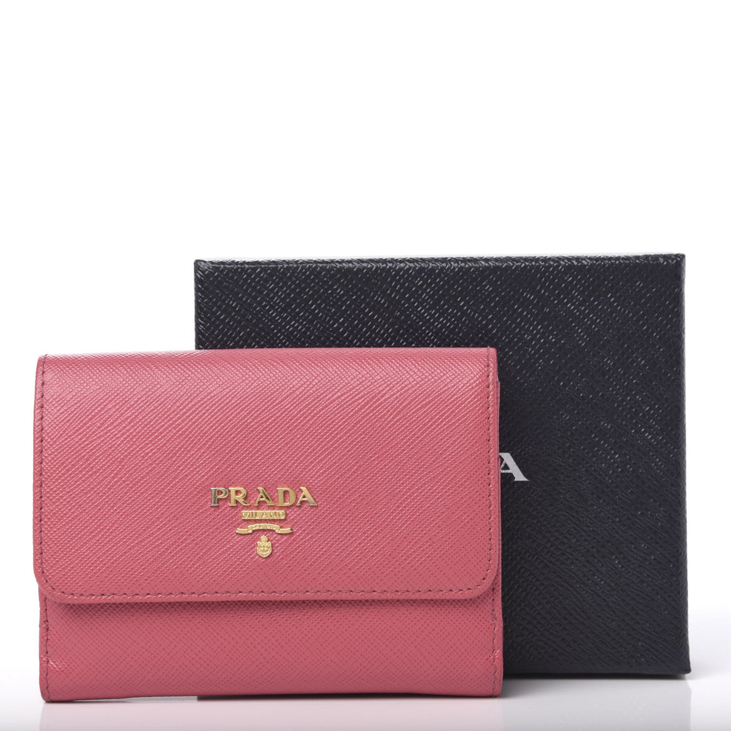 Saffiano Multicolor Compact Wallet Peonia Begonia