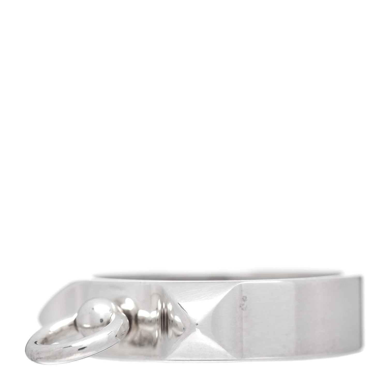 Hermes Sterling Silver PM Collier De Chien Ring 51 5.75 3 of 5