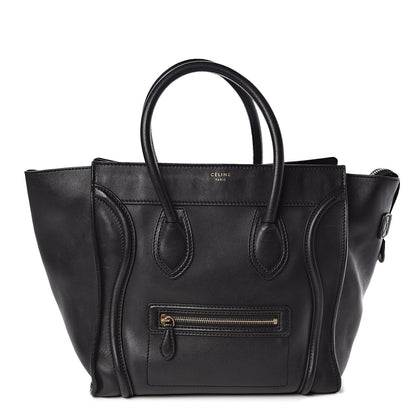 Celine Smooth Calfskin Mini Luggage Black 1 of 11
