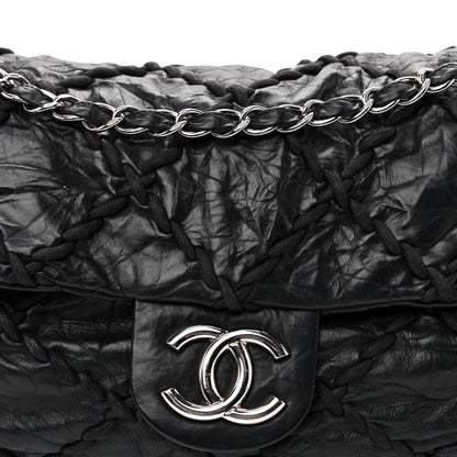 Chanel Calfskin Ultra Stitch Oversize Flap Black 8 of 10