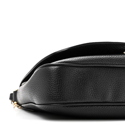 Gucci Pebbled Calfskin Medium Soho Flap Crossbody Black 9 of 10