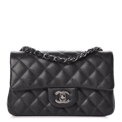 Chanel Iridescent Caviar Quilted Mini Rectangular Flap Black 1 of 10
