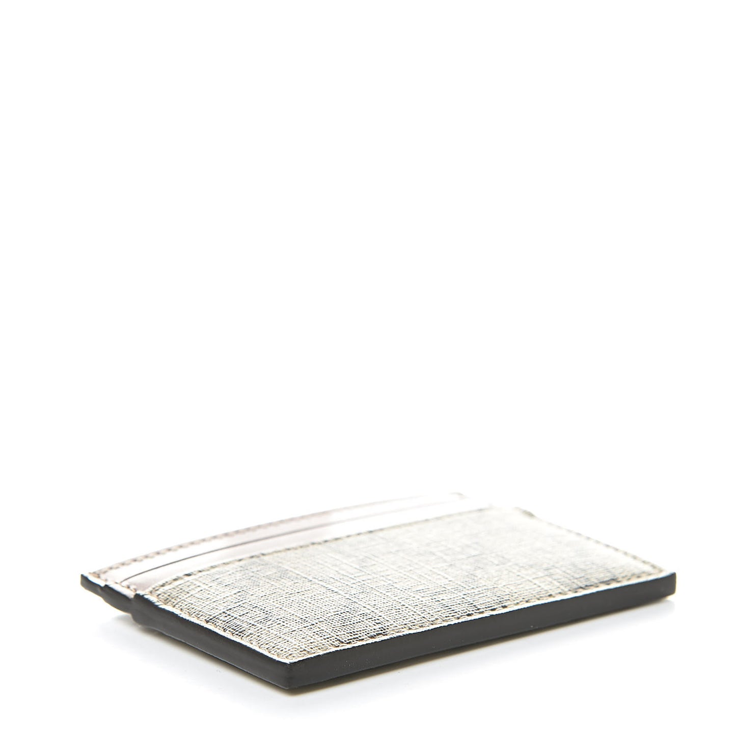 GG Supreme Monogram Calfskin Card Holder Beige Ebony Cuir