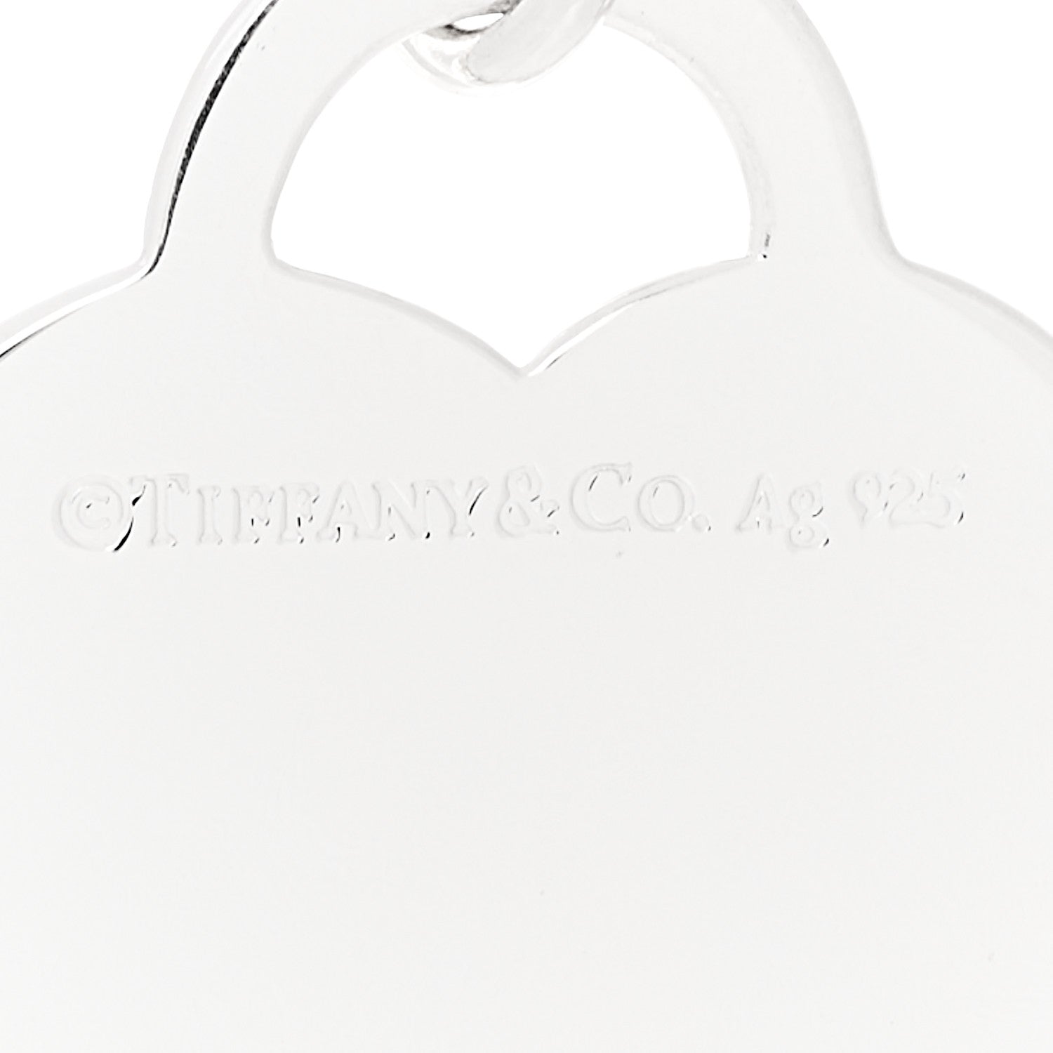 Tiffany Sterling Silver Enamel LOVE YOU Heart Charm Red 4 of 5