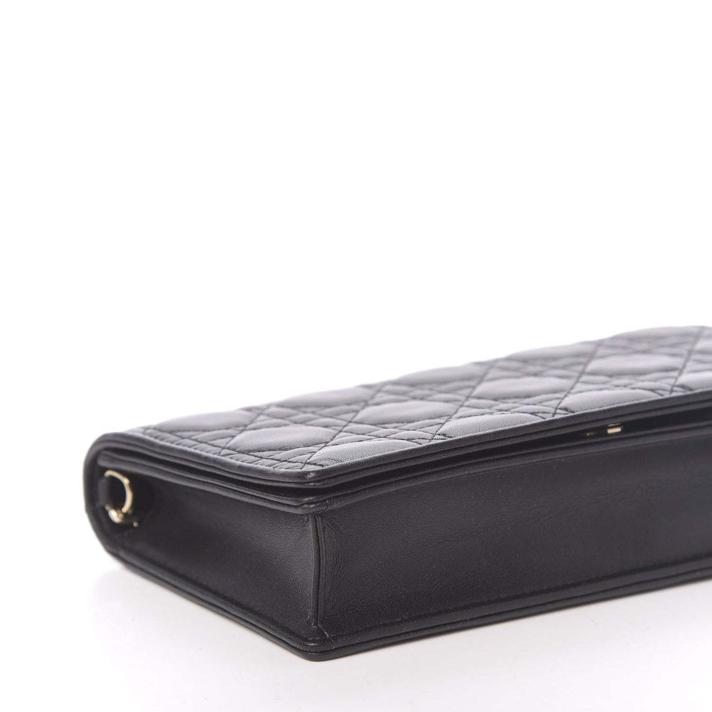 Lambskin Cannage Lady Dior Pouch Black