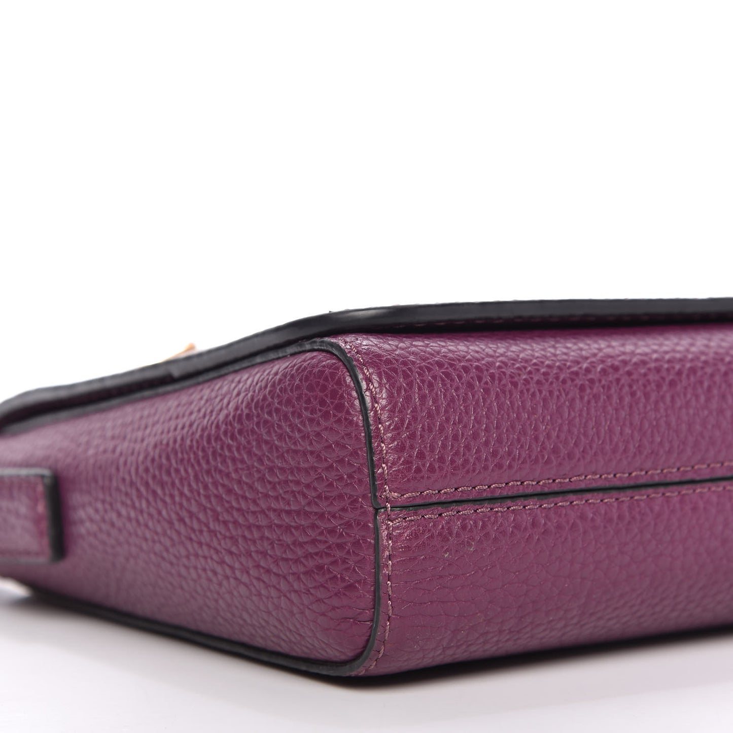 Grained Calfskin Small Gotham Shoulder Bag Iris
