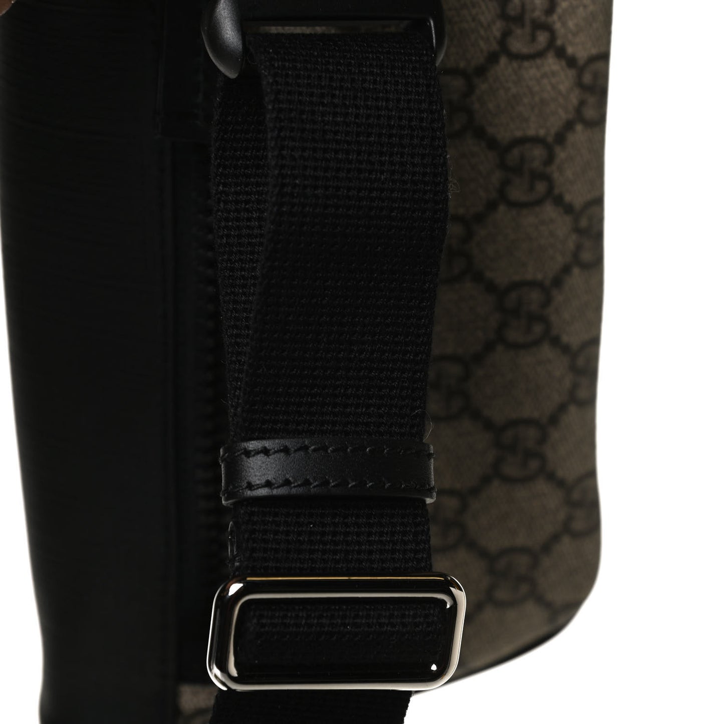 GG Supreme Monogram Belt Bag Black