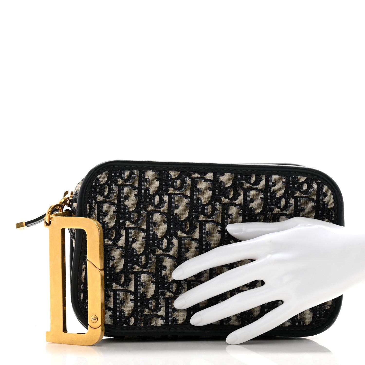 Christian Dior Oblique Diorquake Clutch Blue 2 of 15