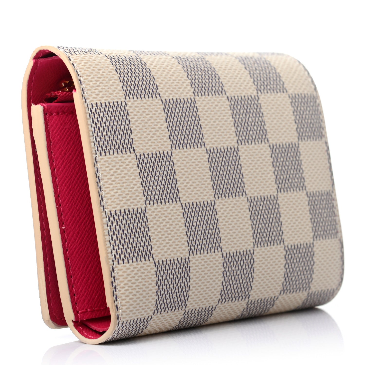 Louis Vuitton Damier Azur 2021 Christmas Animation Hollywood Victorine Wallet Fuchsia 3 of 6