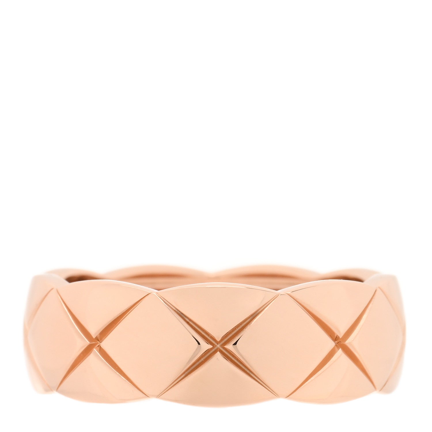 Chanel 18K Beige Gold Small Coco Crush Ring 53 6.5 1 of 5