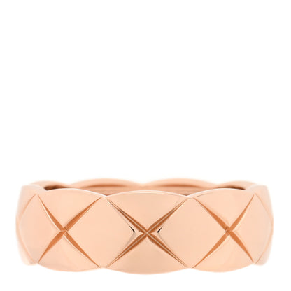 Chanel 18K Beige Gold Small Coco Crush Ring 53 6.5 1 of 5