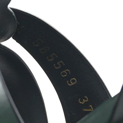 Saint Laurent Buffalo Tribute 105 Platform Sandals 37 Vert Fonce 6 of 8