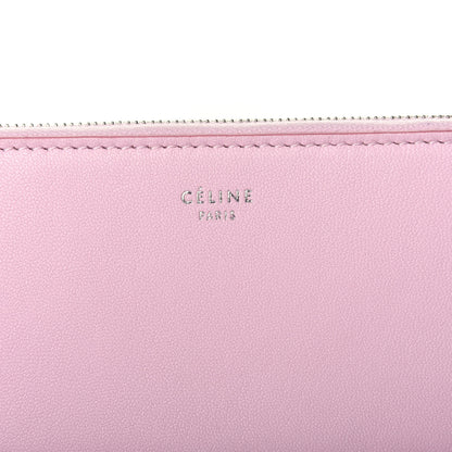Celine Lambskin Large Zip Around Multifunction Wallet Antique Rose Black 12 of 12
