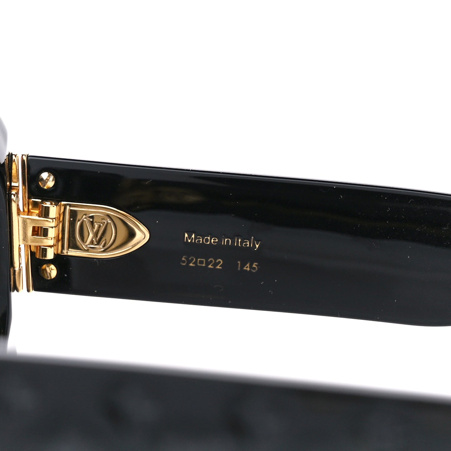 Acetate LV Empreinte Square Sunglasses Z1611E Black