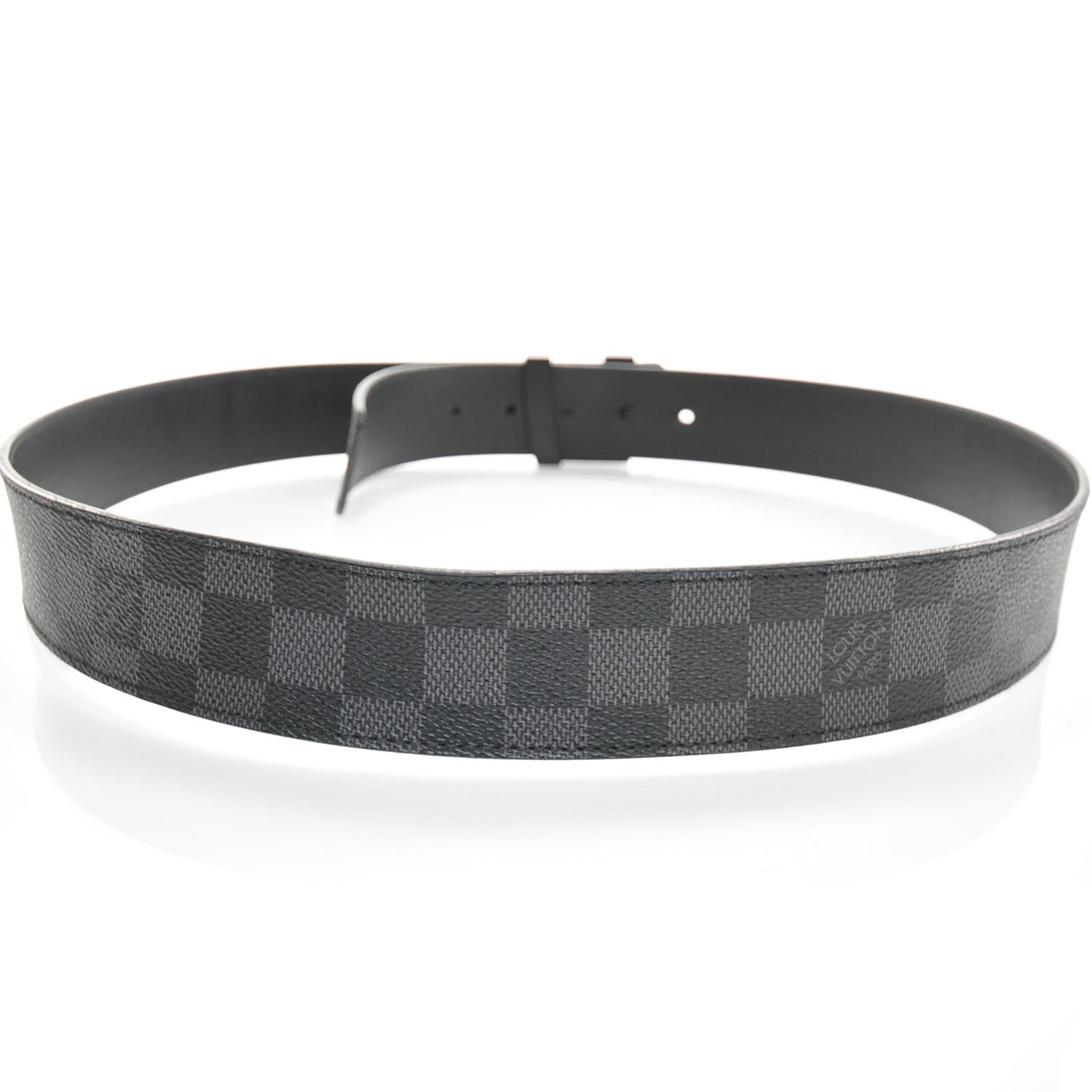 Louis Vuitton Damier Graphite LV Initiales Belt 95 38 2 of 6