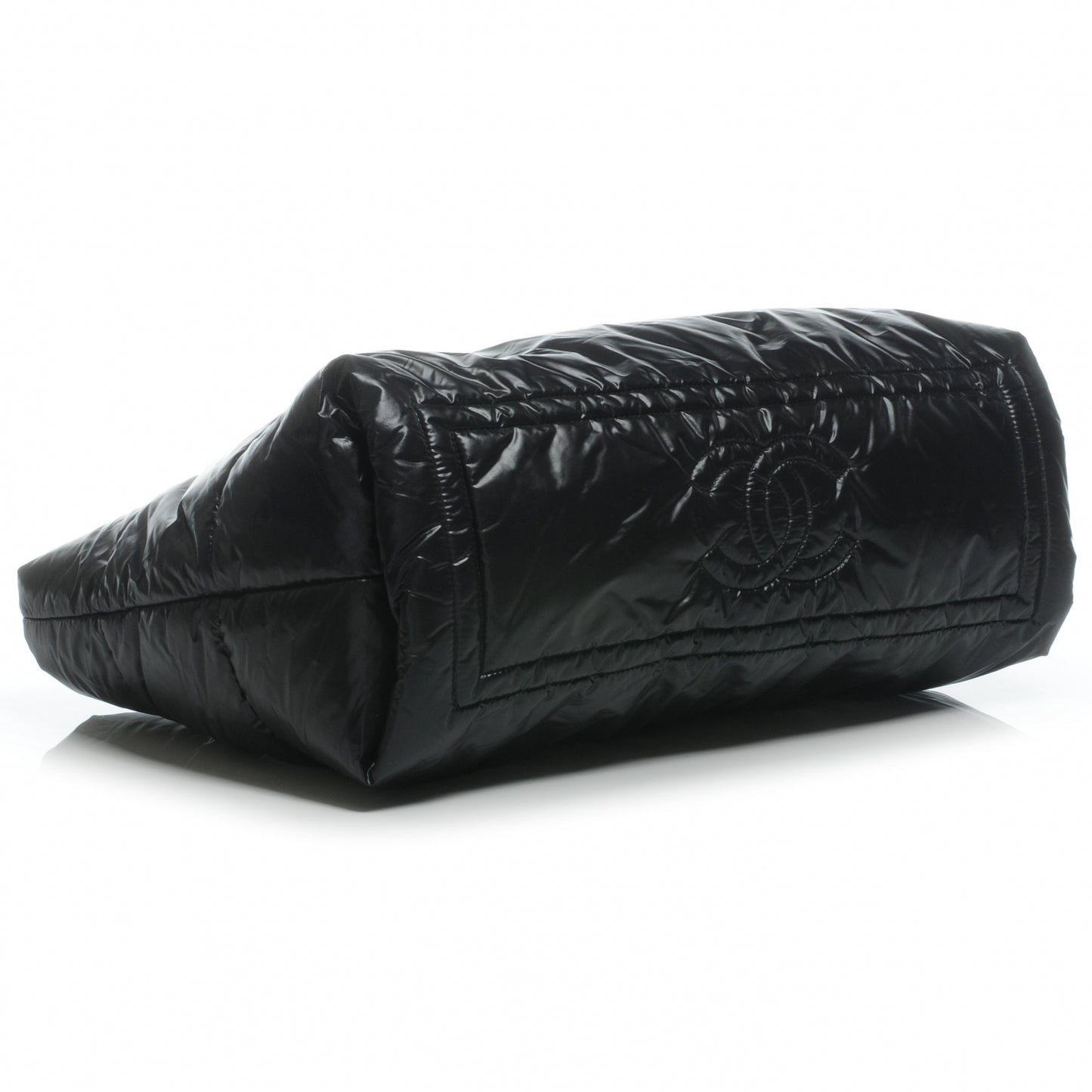 Nylon Coco Cocoon Medium Reversible Tote Black